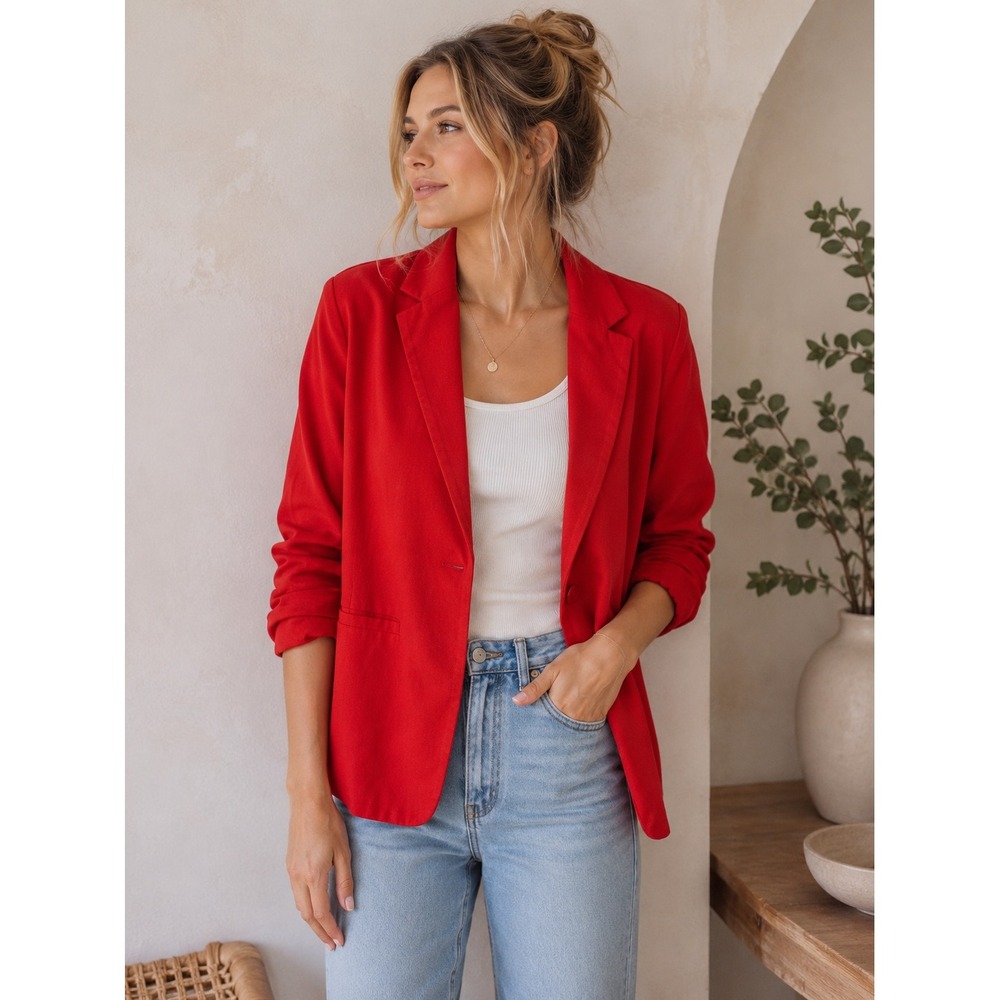 Jules‎ & Leopold Bold Red Blazer